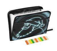 Porte-documents extensible en accordéon avec 13 poches Motif Père Noël fantaisiste Vert