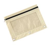 Porte-documents extra large B5 en PVC transparent indéchirable avec trois trous perforés Oxford pour bloc-notes