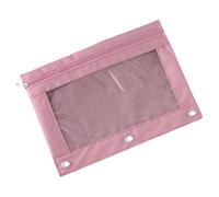 Porte-documents extra large B5 en PVC transparent indéchirable avec trois trous perforés Oxford pour bloc-notes
