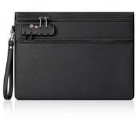 Porte-Documents Ignifuge avec Serrure, Protection Contre 6400°F et Cadenas à Combinaison, Isolation Thermique 12 Couches pour Argent Liquide, Passeport, certificats et Objets de Valeur (35 x 26 cm)