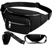 Porte-documents imperméable pour femmes avec sangle réglable, matière synthétique, attaches dorées, 33x15x7 cm
