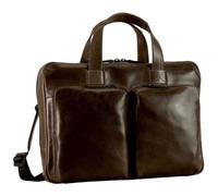 Porte-documents LEONHARD HEYDEN Porto en cuir 38 cm - Marron graubraun - Bandoulière zippée