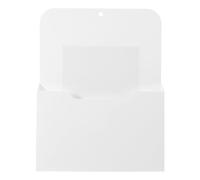 Porte-documents Magnétique Mural A4 en Acier, Rangement sans Perçage | Compartiments Spacieux, Dos Renforcé, Finition Blanche Moderne, pour Bureaux, Dortoirs et Cloisons Métalliques