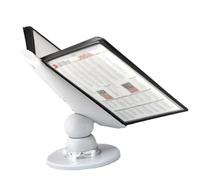 Porte-documents mural, Porte-documents de bureau à panneaux double face 10 et 20 pages, présentoir multifonctionnel for menus promotionnels, dossiers rotatifs(10 pages)