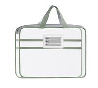 Porte-documents Pochette en avec fermeture éclair et poignée | Sac de rangement en filet pour bureau école enseignant étudiant examen maison travail