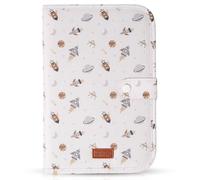 Porte-documents pour bébé - Porte-documents pour carnet de santé | Dossier de grossesse avec poches | rembourré et léger | Idéal pour les premiers parents et cadeau de maternité ou nouveau-né (fusées)