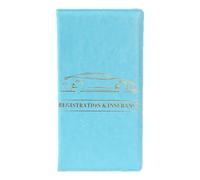 Porte-documents pour carte grise et assurance pour conducteur, accessoires d'intérieur de voiture pour documents, cartes, permis, Bleu lac, Refer to description, Unisexe