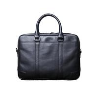 Porte documents pour hommes Sac à main en cuir for hommes, mallette de messager horizontale de grande capacité, sac d'ordinateur d'affaires à première couche en cuir de vache