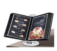 Porte-documents Rabattable Réglable Pour Bureau, Organiseur Mural, 10 Pochettes D'affichage, Capacité De 20 Feuilles, Pour Documents A4, Avec Pochettes Faciles À Charger