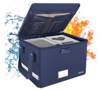Porte-documents résistant au feu - Boîte de rangement avec serrure - Sac résistant au feu - Organiseur pliable avec poignée - Portable - Bureau à domicile - Pour dossiers - Livre de certificats