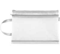 Porte-documents / sac bancaire / sac de voiture / avec 2 fermetures éclair / format : A4, Blanc., Standard, Classique