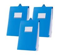 Porte-documents suspendu vertical en plastique, format A4 épais, grande capacité, polyvalent et facile à transporter(Blauw,3 pcs)