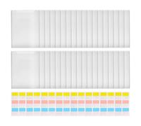 Porte-Documents Transparent 30 Pochettes Avec 60 Index Repositionnables