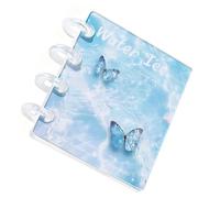 Porte-documents transparent | Carnet d'autocollants avec 20 pages intérieures - Livre d'autocollants transparent, pour ruban adhésif, journal, petits accessoires, étudiants, enseignants, personnel