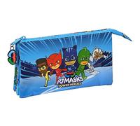 Porte-documents triple PJMASKS, bleu, Estándar, décontracté