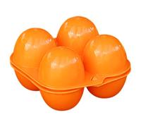 Porte d'oeufs avec boucle - vecteur d'oeufs à 4 grille | Boîte à œufs résistante aux chocs | Conteneur d'oeufs en plastique | Cartons d'oeufs pliables avec couvercles | Conteneur alimentaire