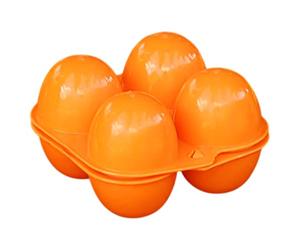 Porte d'oeufs avec boucle - vecteur d'oeufs à 4 grille | Boîte à œufs résistante aux chocs | Conteneur d'oeufs en plastique | Cartons d'oeufs pliables avec couvercles | Conteneur alimentaire
