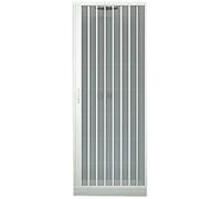 Porte douche 75 cm en PVC mod. Vierge avec ouverture latérale blanc pastel