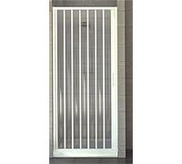 Porte douche 90 cm en PVC mod. Vierge avec ouverture latérale blanc pastel