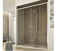 Porte Douche - Replay - 160 cm - 2 Portillons Coulissants - Verre Sécurité 6mm Transparent