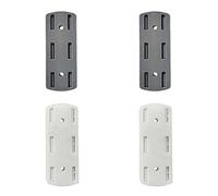 Porte-douille adhésif sans poinçon | Support de multiprise 4/8 pièces | Ensemble de support mural sans poinçon | Fixateur stockage douille auto-adhésif décor à la maison pour le bureau cuisine pièce