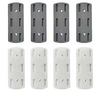 Porte-douille adhésif sans poinçon | Support de multiprise 4/8 pièces | Ensemble de support mural sans poinçon | Fixateur stockage douille auto-adhésif décor à la maison pour le bureau cuisine pièce