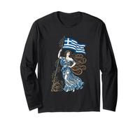 Porte-Drapeau de la liberté de la Grèce - Art Nouveau Grec Manche Longue