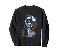 Porte-Drapeau de la liberté de la Grèce - Art Nouveau Grec Sweatshirt