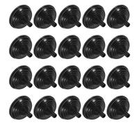Porte-drapeau Miniature de Bureau Lot de 24 Noir, en Plastique | Base Ronde, Maintien Vertical Rapide, Usage Table et Décor Festif, pour Tiges et Étendards