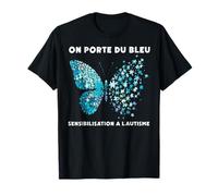 Porte du Bleu pour La Sensibilisation Autisme Autiste T-Shirt