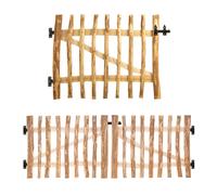 BOOGARDI Portillon de jardin en bois DIY, portail ganivelle en 168 dimensions, 1 vantail ou 2 vantaux, largeur 100 cm x hauteur 30 cm, espacement 3-5 cm