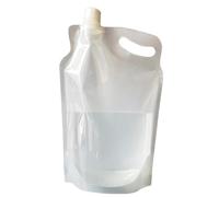 Porte-eau - Bouteille d'eau pliable de 2 L | Réservoir d'eau pliable transparent | Sacs d'eau potable réutilisables | Conteneur d'eau potable pliable portable | Bouteille d'eau pliable