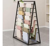 Porte-écharpes double face en soie - Cintre polyvalent pour châle et pantalon - Présentoir pour écharpes, ceintures, serviettes et accessoires