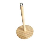 Porte-écheveau de Fil en Bois, Organisateur de Pelote de Laine avec Broche, Support Stable pour Tricot, Crochet, Broderie, Bricolage - 12x12x19 cm- Style A