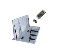 Porte électrique de cave, porte cachée, télécommande intelligente sans fil, trappe de plafond personnalisée (1000 x 1200 mm, électrique)