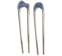 Porte- élégant, bâton de à double griffe, verrou tournant avec finition lisse, outil de barrette de fixation de cheveux minimaliste, coiffe rétro avec style intemporel, ornement de beau
