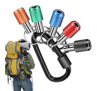 Porte-Embout avec Tige hexagonale de 1/4 Pouce, mandrin avec entraînement de 1/4 Pouce | Porte- de Tournevis avec - Porte-clés Portable avec Support pour de Tournevis