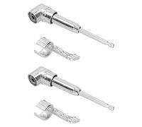 Porte-embout coudé 105 degrés avec acier au chrome vanadium, 2 embouts et 2 supports pour serrer vis et écrous dans les espaces étroits