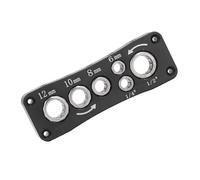 Porte-embout de Toupie, Matériau Multifonctionnel en Acier à Haute Teneur en Carbone, Compact et Portable, S'adapte à une Tige de 1/2 Po, 1/4 Po, 6 Mm, 8 Mm, 10 Mm, 12 Mm, Gain