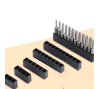 Porte-embout de tournevis, bande de rangement magnétique en plastique pour organiser les forets et accessoires de conducteur, bande d'outils murale (8 trous)