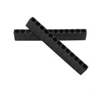 Porte-embout de tournevis en plastique pour outils hexagonaux de 6,35 mm, bande de rangement magnétique de 6,35 mm, organisateur flexible pour accessoires d'outils électriques, paquet (13 trous)