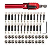 Porte-embout De Tournevis Magnétique En Acier À Haute Teneur En Carbone Jeu De Douilles À Vis À Profondeur Réglable Avec Vis Pour Améliorer La Stabilité Outil D'assemblage De Meubles