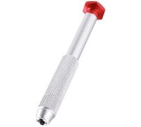 Porte-embout de tournevis, poignée en alliage d'aluminium avec pointe magnétique pour embouts de 4 mm, outil de réparation interchangeable (argent)