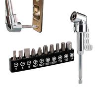 Porte-embout d'extension de perceuse | Ensemble de tournevis à angle droit, outils électriques, ensemble de forets multifonctions pour perçage léger, faible vitesse