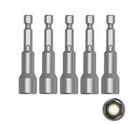 Porte Embout Magnetique, 10 mm 1/4" Hexagonal Douille Visseuse avec Rainure à Changement Rapide pour Perceuse Main électrique/Perceuse Lithium/Tournevis Pneumatique/Embout Visseuse a Choc - 5 Pcs