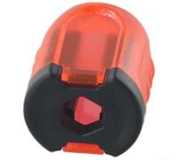 Porte-embout magnétique 6,35 mm avec tournevis intégré magnétiseur et démagnétiseur pour forets et tiges de tournevis - Plastique et A (rouge)