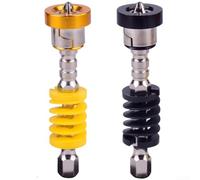 Porte-embout magnétique à ressort pour vis de cloison sèche, fixation rapide à tige hexagonale de 6,35 mm, construction métallique, jaune et noir (C)