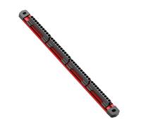Porte-embout magnétique en d'aluminium 40 emplacements 410 mm Support mural pour embouts de tournevis Support de rangement pour outils de garage