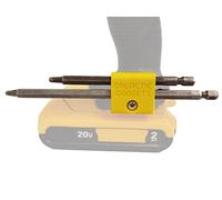 Porte-embout magnétique latéral pour perceuse ou pilote Dewalt 20 V ou Craftsman V20 - 2 fentes (jaune)