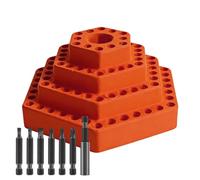 Porte-embout pour perceuse - Plateau de rangement pour rallonges de 4,8 mm | Rangement d'embouts pour garage, travail du bois, outils électriques